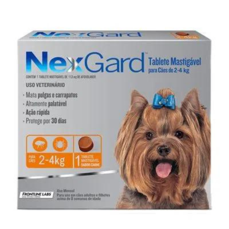 Nexgard para Cães de 2-4kg com 1 Tablete