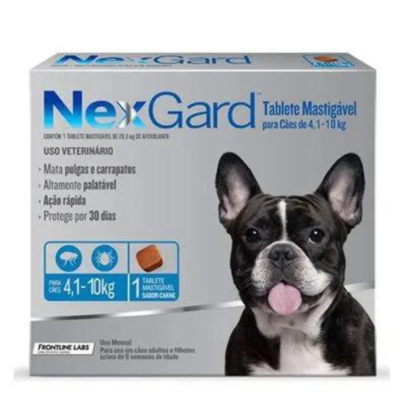 Nexgard para Cães de 4,1-10kg com 1 Tabletes