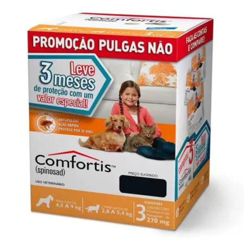 Comfortis 270mg Combo 4,5 a 9kg