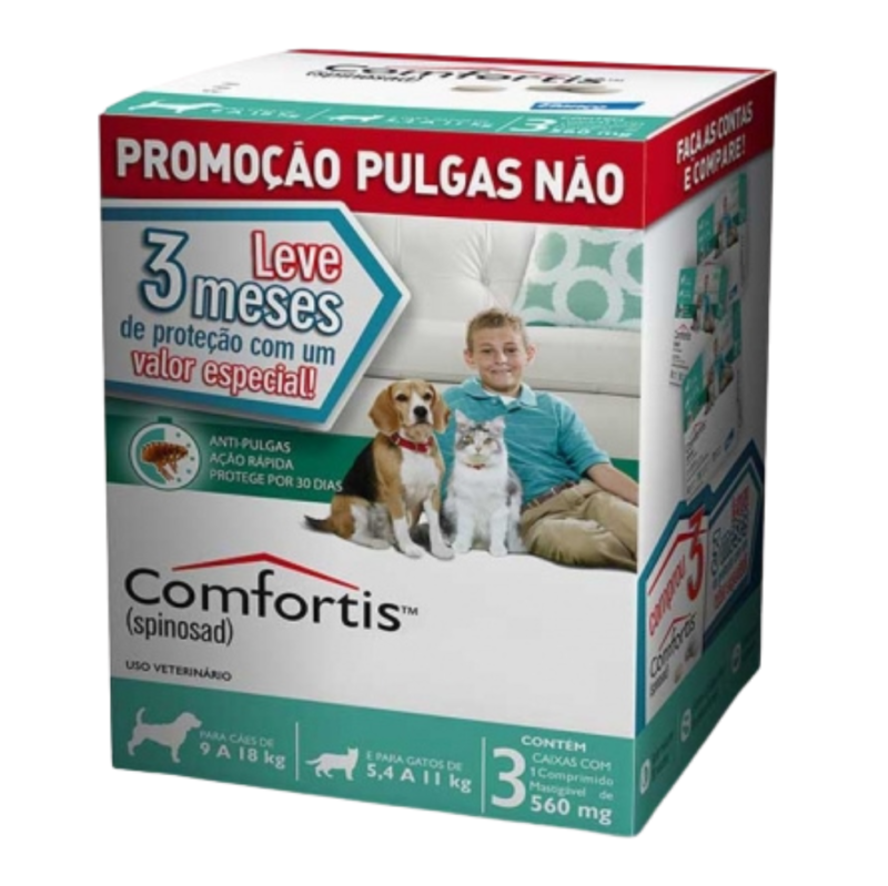 Comfortis 560mg Combo 9 a 18kg