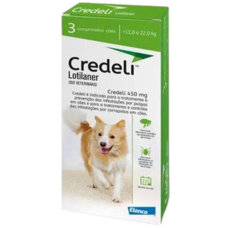 Elanco Credeli para Cães de 11 a 22 kg com 3 Comprimidos