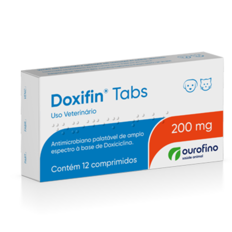 Ourofino Doxifin 200mg 12 Comprimidos