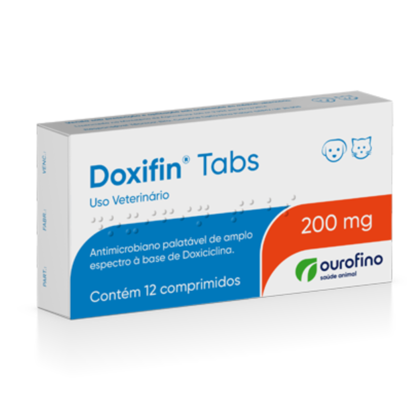 Ourofino Doxifin 200mg 12 Comprimidos