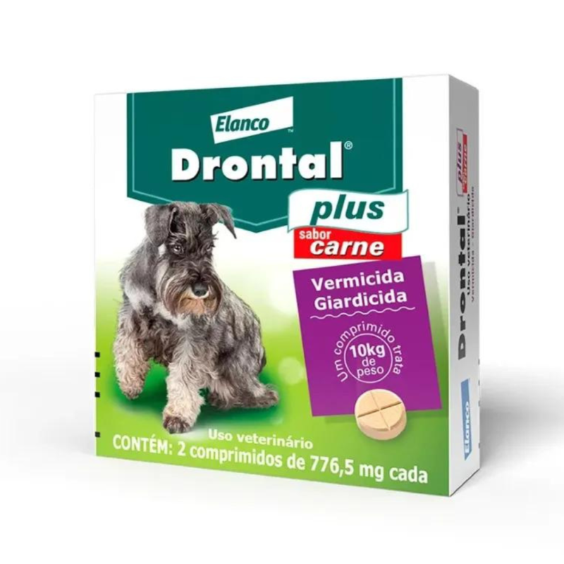Drontal Plus com 2 Comprimidos para 10kg