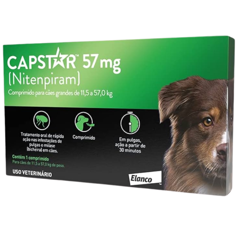 Elanco Capstar 57mg com 6 Comprimidos