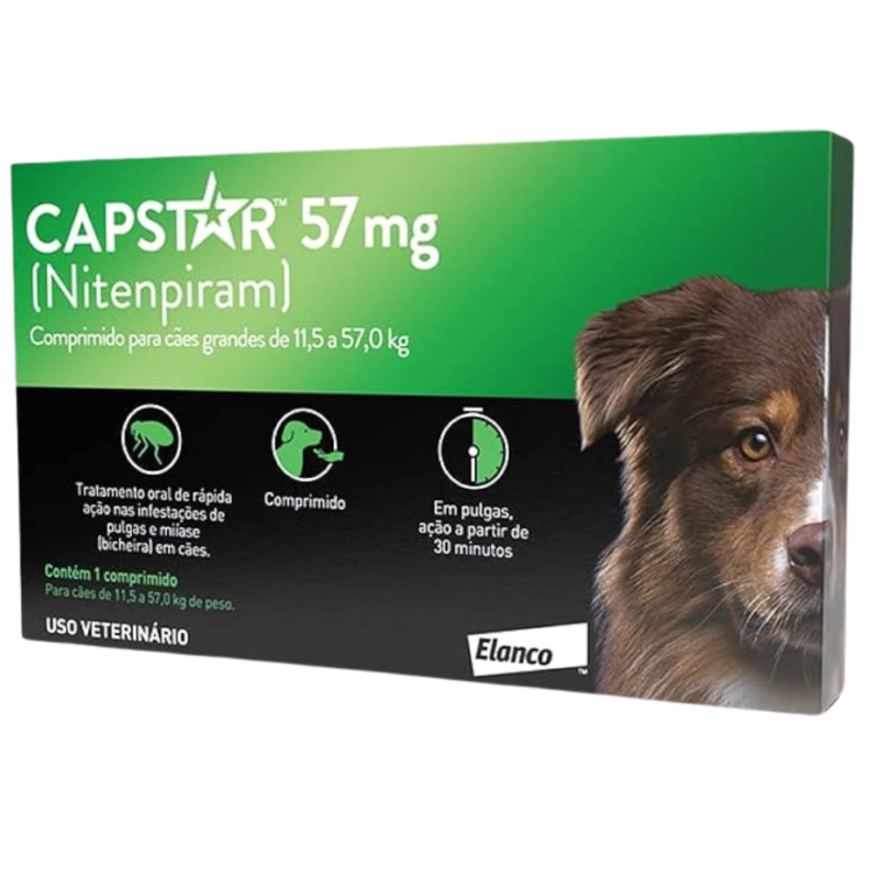 Elanco Capstar 57mg com 6 Comprimidos