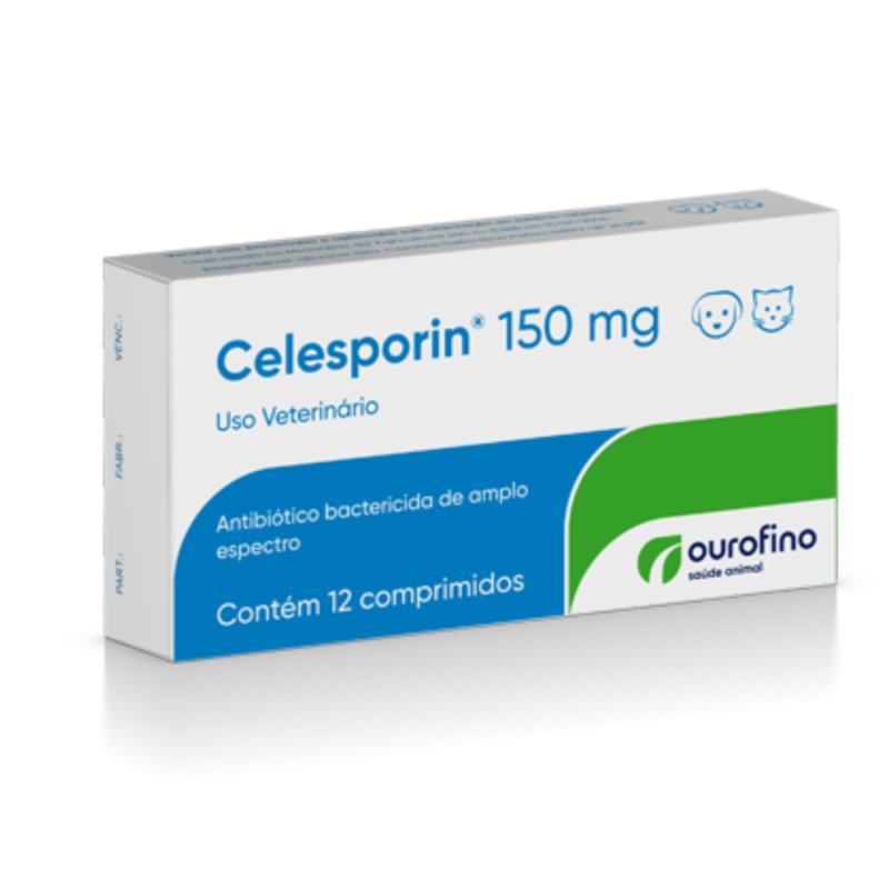 Ourofino Celesporin 150mg com 12 Comprimidos