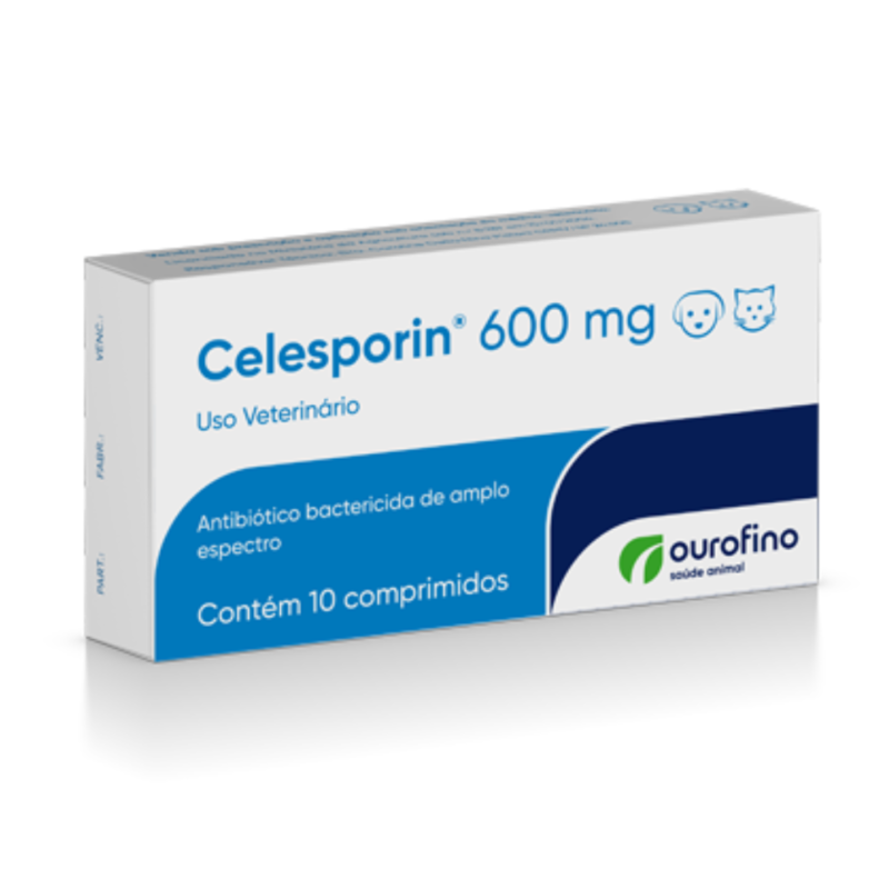 Ourofino Celesporin 600mg com 10 Comprimidos