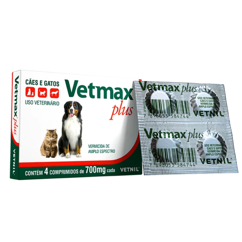 Vetmax Plus 4 Comprimidos Vetnil