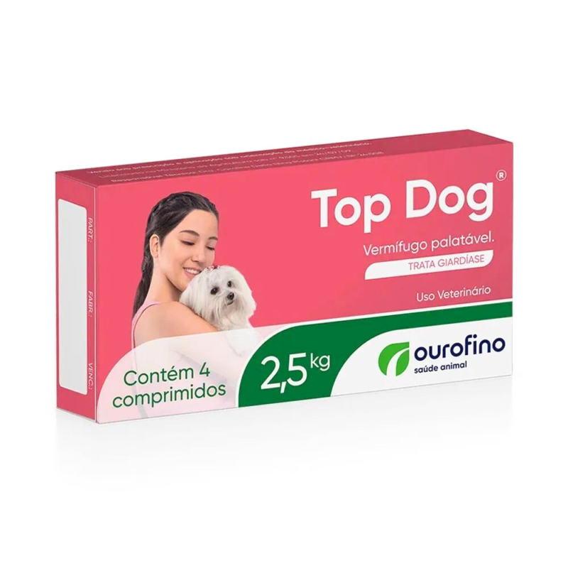 Top Dog 2,5 Kg 4 Comprimidos Ourofino