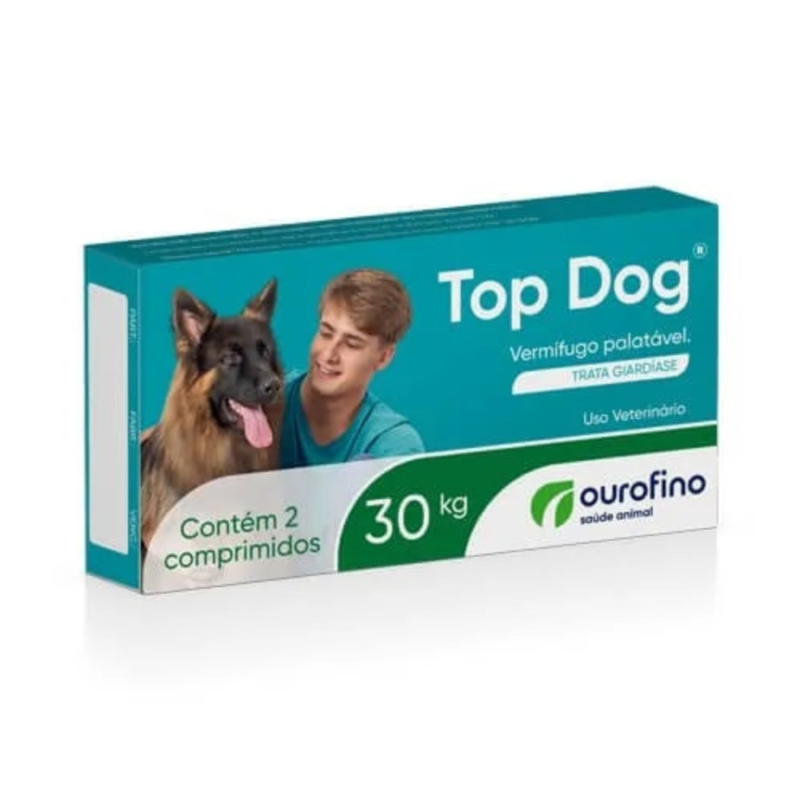 Top Dog 30Kg 2 Comprimidos Ourofino