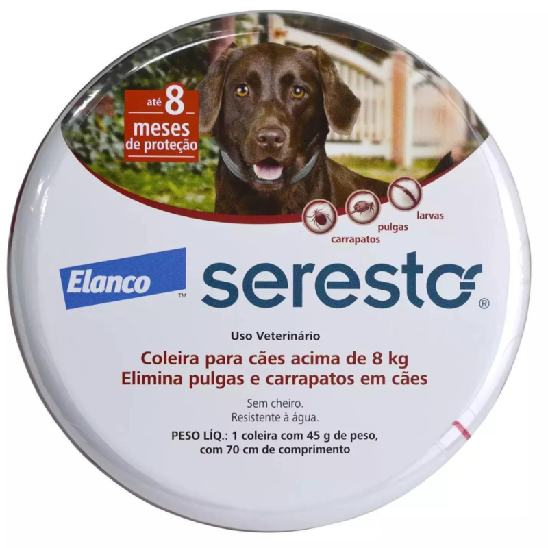 Coleira Seresto Elanco Acima de 8kg