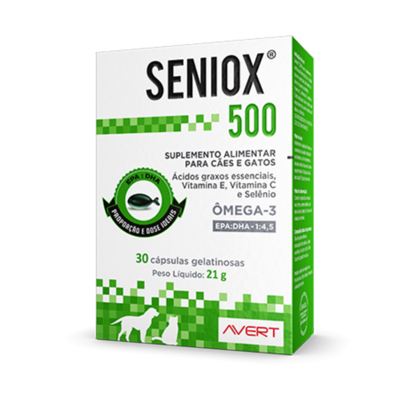 Avert Seniox 500mg 30 Cápsulas