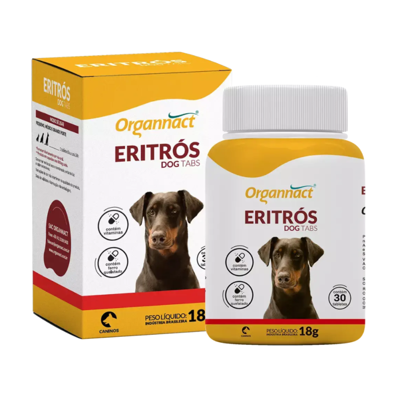 Ogannact Eritrós Dog Tabs 18g 30 Tabletes