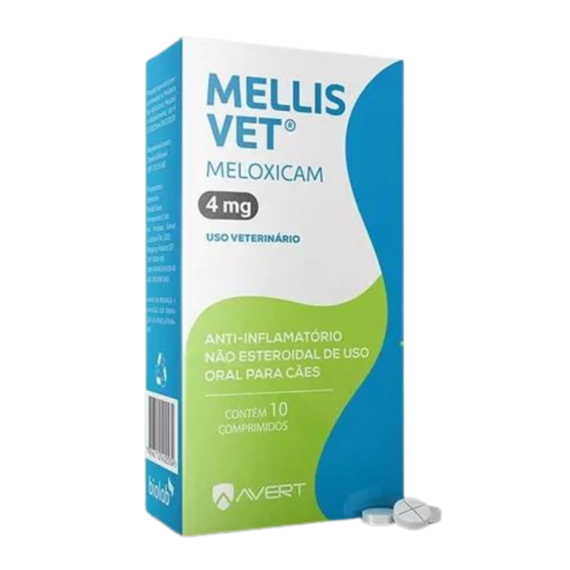 Avert Mellis Vet 4mg com 10 Comprimidos