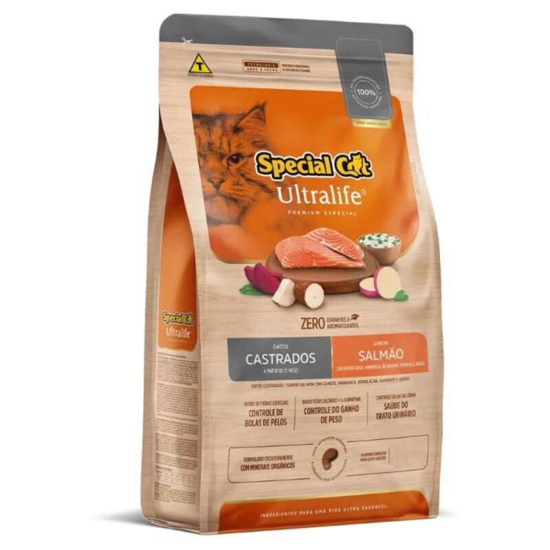 Special Cat Ultralife Castrado Salmão 10,1KG