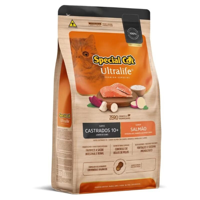 Special Cat Castrado 10+ Salmão 3KG