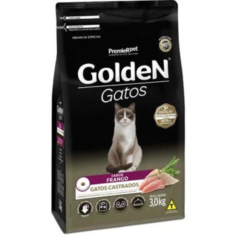 Golden Gato Castrado Frango 3kg