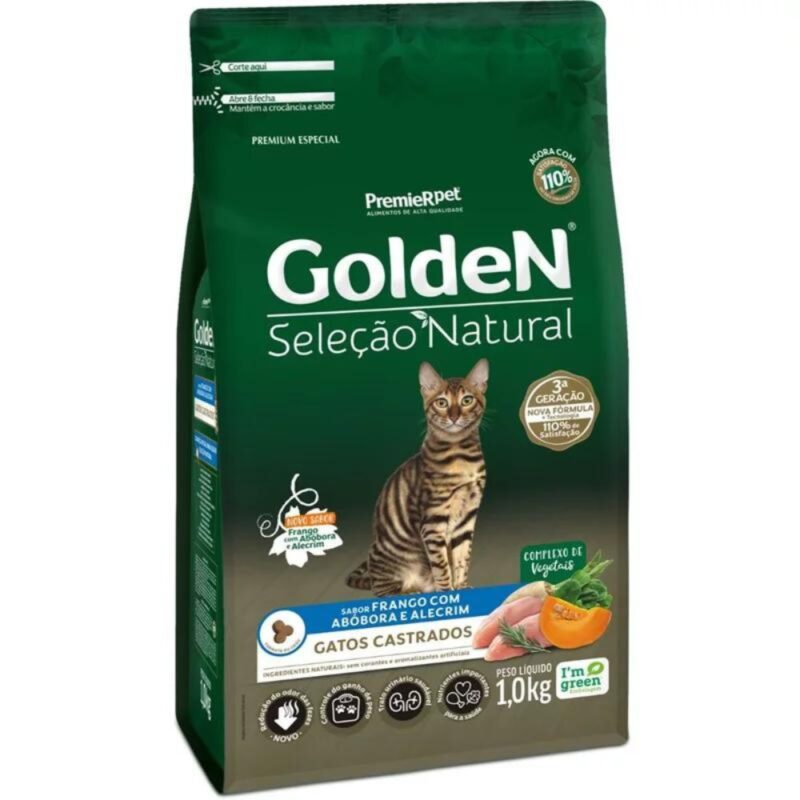 Golden Seleção Natural Gato Adulto Castrado 1kg