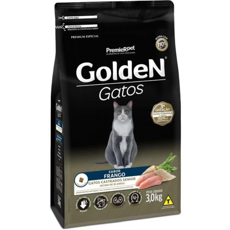 Golden Gato Castrado Sênior 3kg - Image 2