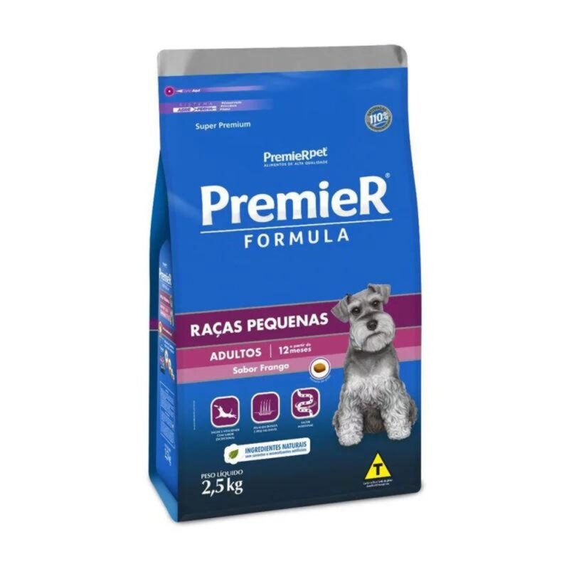 Premier Fórmula Cães Adulto Raças Pequenas 2,5 kg