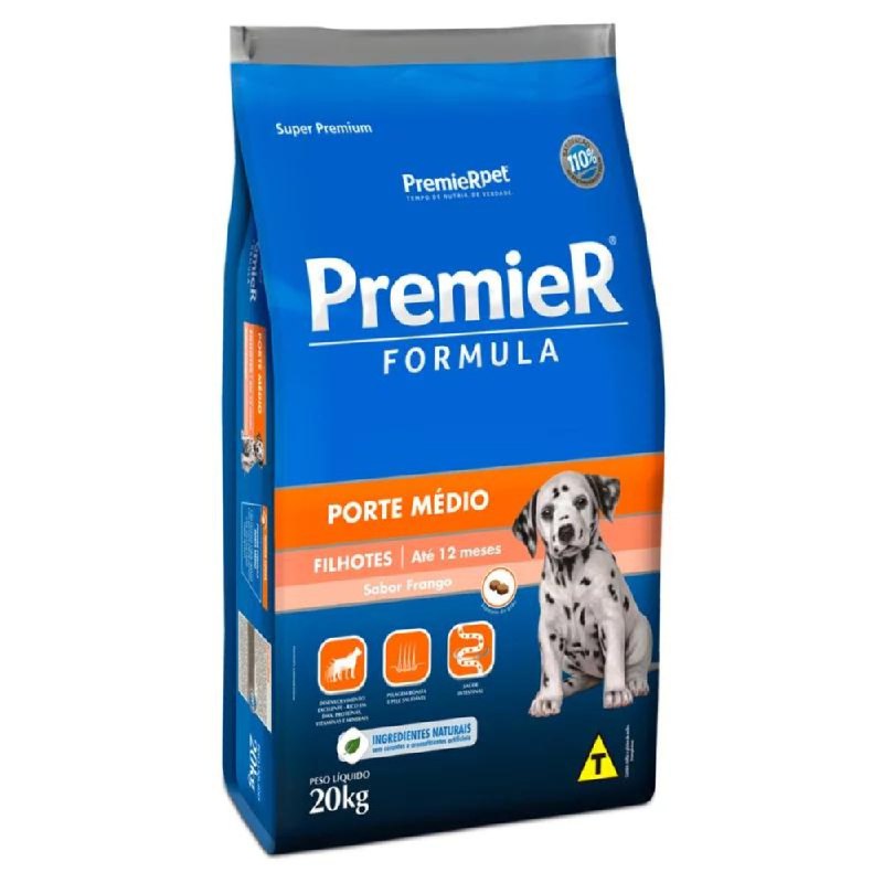 Premier Fórmula Cães Filhotes 20 kg