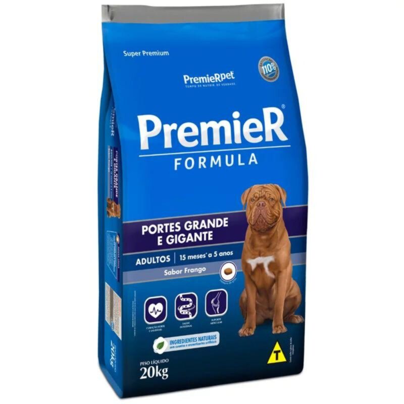 Premier Fórmula Cães Adulto Raças Grandes 20 kg