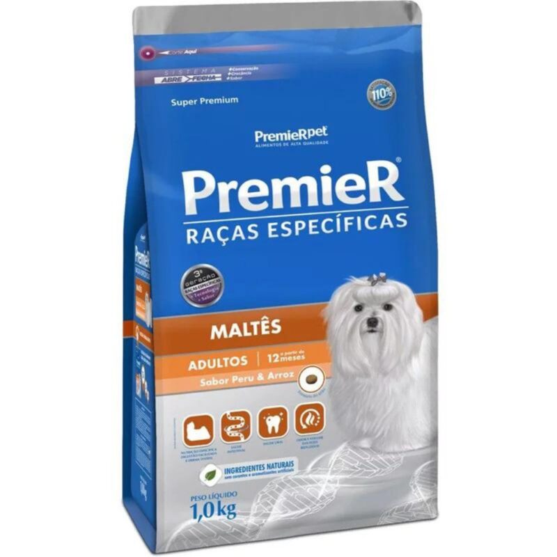 Raças Específicas Cães Adultos Maltês 1 kg