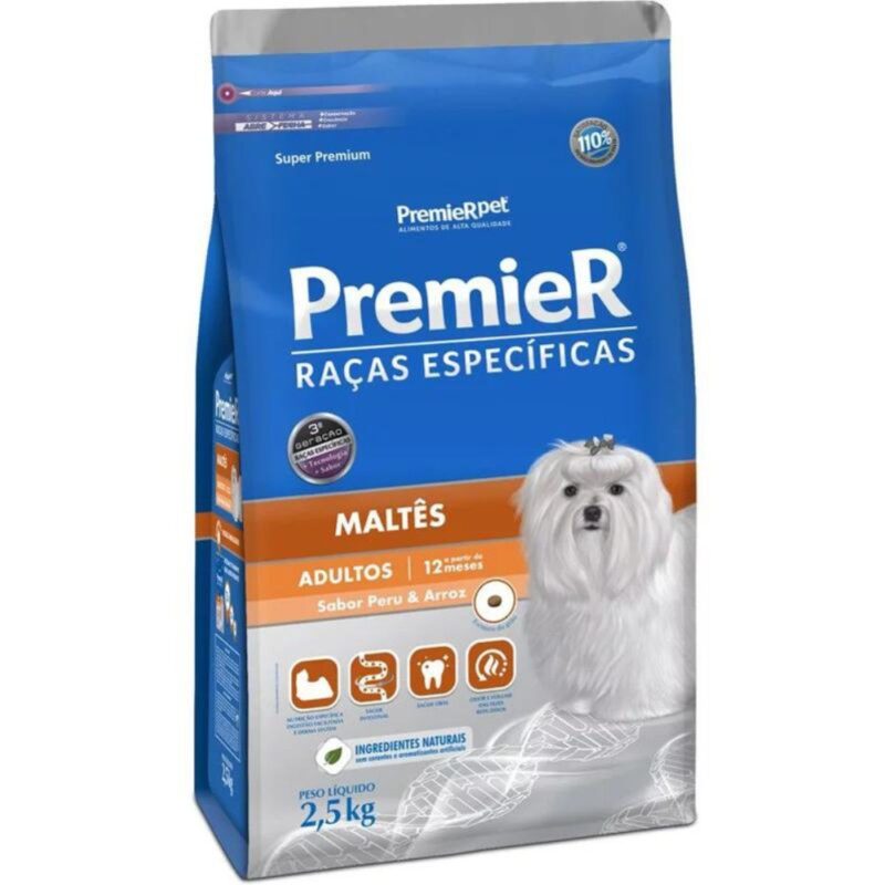 Raças Específicas Cães Adultos Maltês 2,5 kg