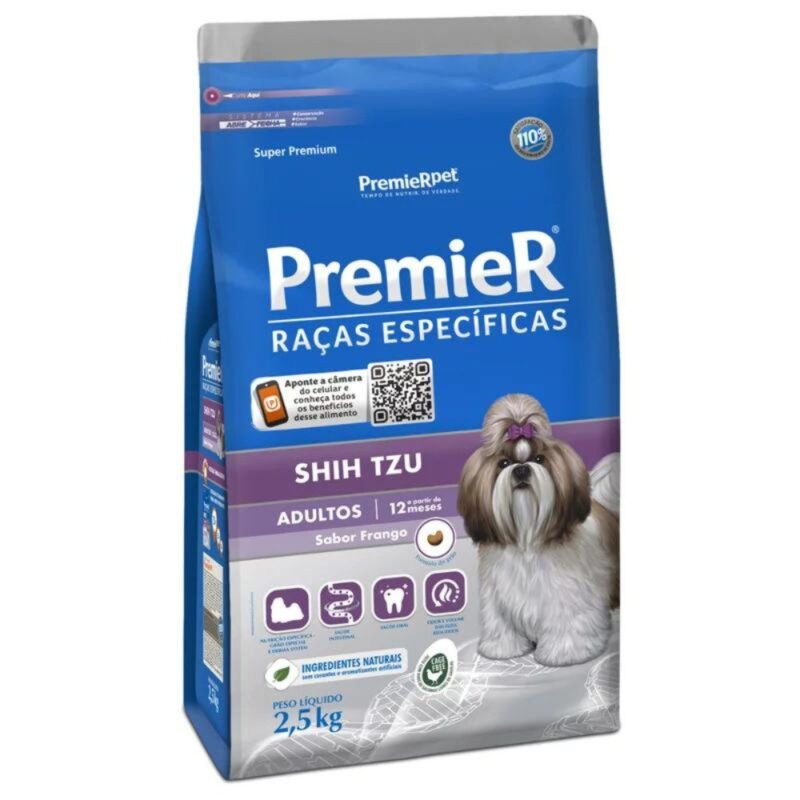 Raças Específicas Cães Adultos Shih Tzu 2,5 kg