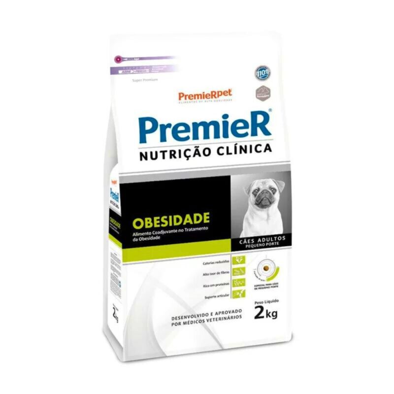 Premier Nutrição Clínica Cães Obesidade Pequeno Porte 2 Kg