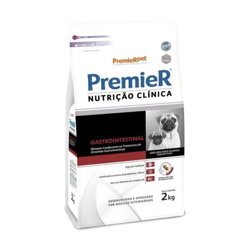 Premier Nutrição Clínica Cães Gastrointestinal Pequeno Porte 2kg