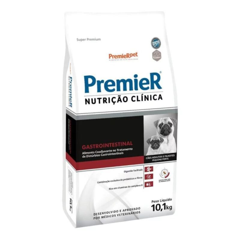 Premier Nutrição Clínica Cães Gastrointestinal Pequeno Porte 10 kg