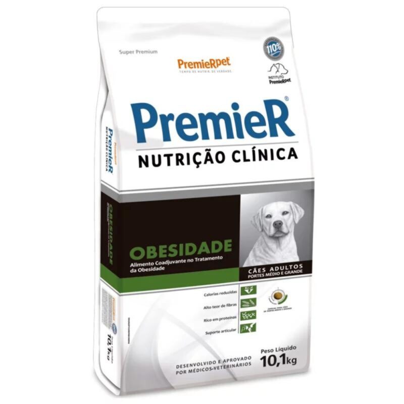 Premier Nutrição Clínica Cães Obesidade Médio/Grande Porte 10kg
