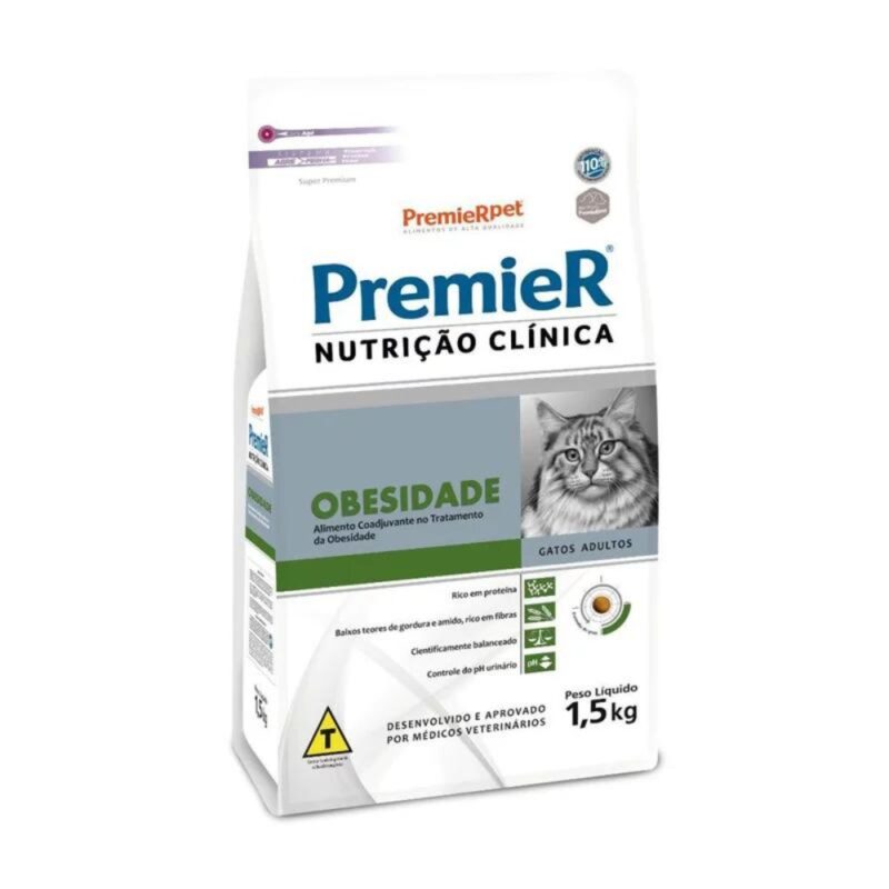 Premier Nutrição Clínica Gatos Obesidade 1,5 kg - Image 2