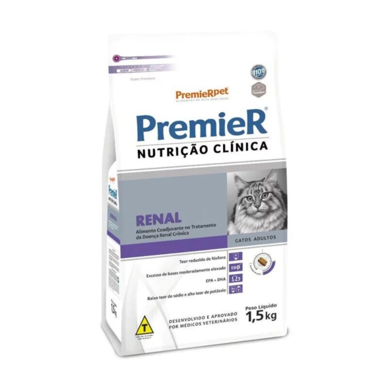 Premier Nutrição Clínica Gatos Renal 1,5 kg