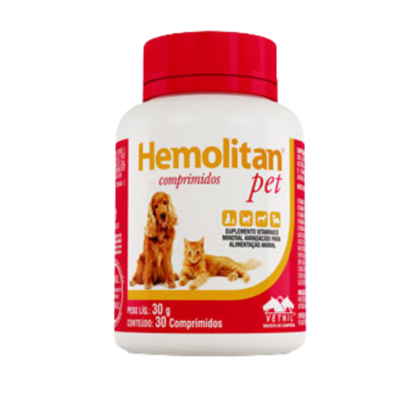 Vetnil Hemolitan Pet 30 Comprimidos