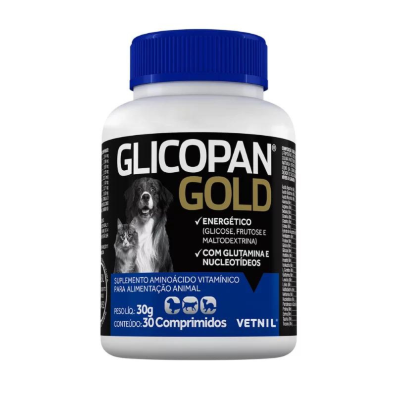 Vetnil Glicopan Gold 30 Comprimidos