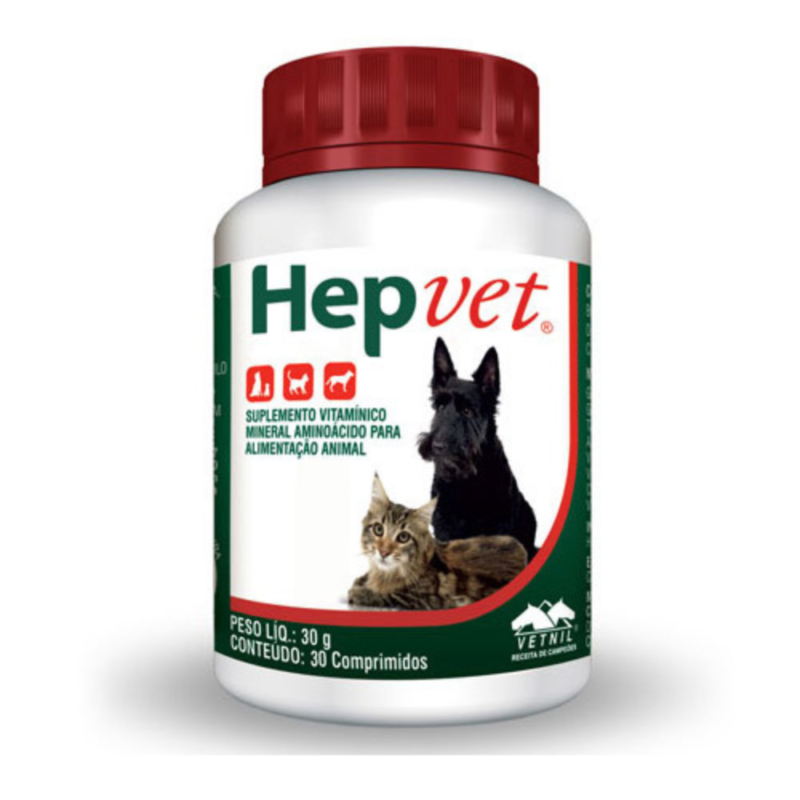 Vetnil Hepvet 30 Comprimidos