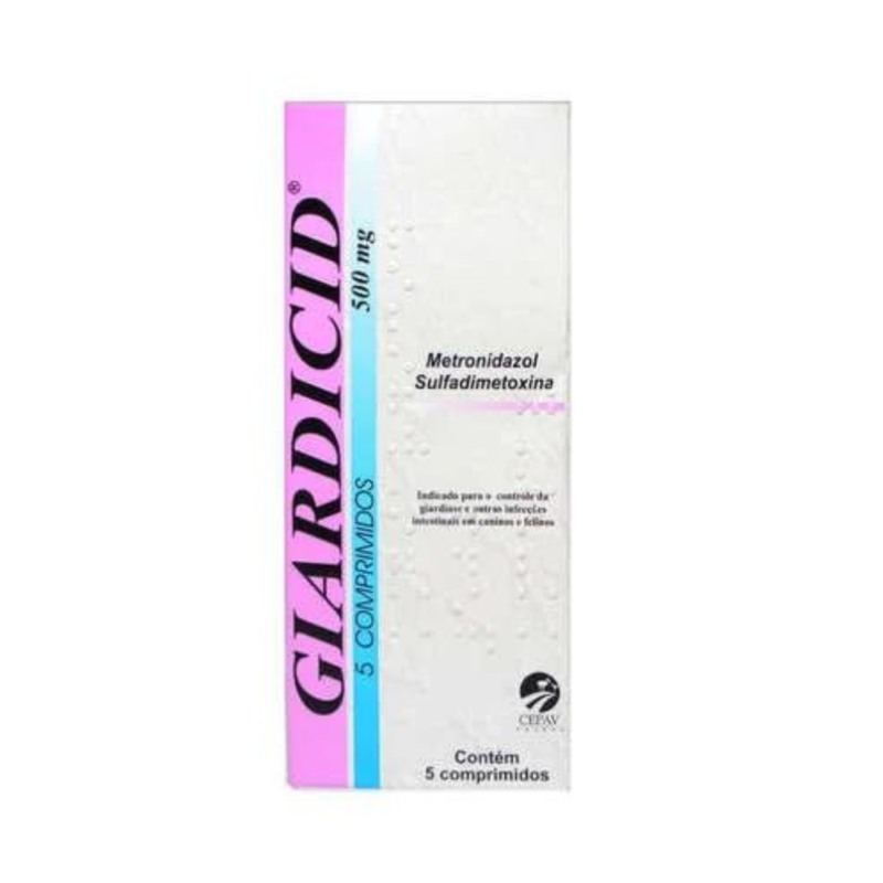 Giardicid 500mg Cepav com 5 Comprimidos