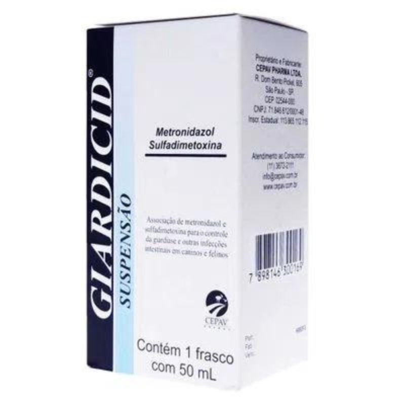 Giardicid Suspensão 50ml Cepav