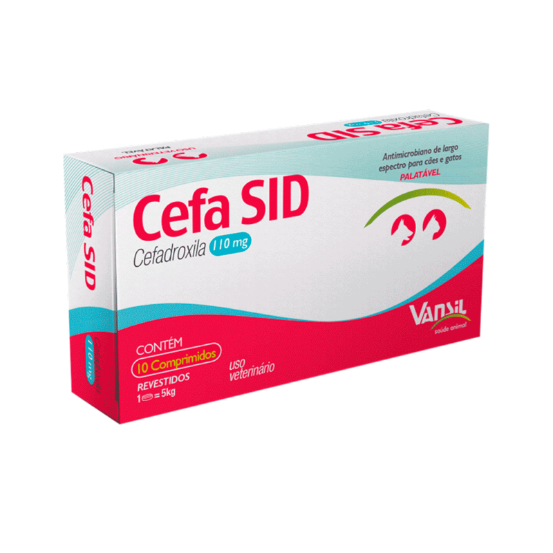Antimicrobiano Cefa Sid 110Mg - 10 Comprimidos